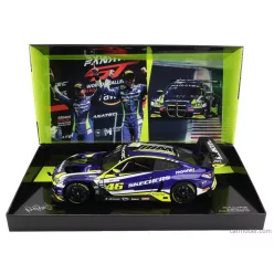   BMW  4-SERIES M4 GT3 TEAM WRT N 46 WINNER GTWCE GT WORLD CHALLENGE EUROPE SPRINT CUP MISANO ITALY 2023 - VALENTINO ROSSI - MAXIME MARTIN  PURPLE YELLOW BLACK