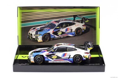 BMW  4-SERIES M4 GT3 TEAM WRT N 46 GULF 12h ABU DHABI 2023 VALENTINO ROSSI - NICK YELLOY - DRIES VANTHOOR  WHITE BLACK BLUE