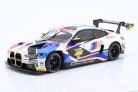 BMW  4-SERIES M4 GT3 TEAM WRT N 46 GULF 12h ABU DHABI 2023 VALENTINO ROSSI - NICK YELLOY - DRIES VANTHOOR  WHITE BLACK BLUE