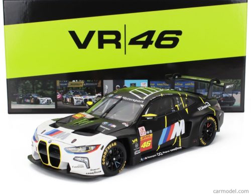BMW  4-SERIES M4 GT3 TEAM WRT N 46 2nd IMOLA 2024 VALENTINO ROSSI - MAXIME MARTIN - AHMAD AL HARTHY  MATT BLACK WHITE