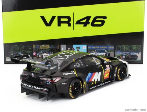 BMW  4-SERIES M4 GT3 TEAM WRT N 46 2nd IMOLA 2024 VALENTINO ROSSI - MAXIME MARTIN - AHMAD AL HARTHY  MATT BLACK WHITE