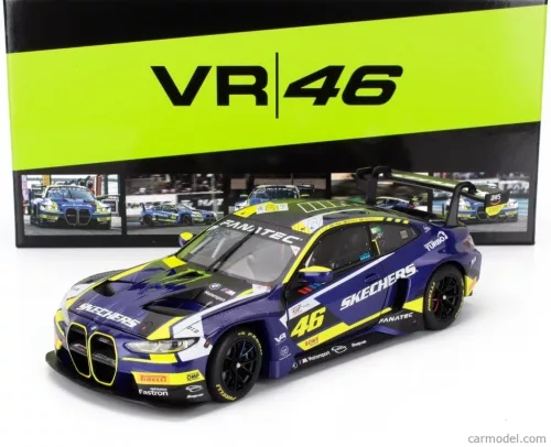 BMW  4-SERIES M4 GT3 TEAM WRT N 46 4h LE CASTELLET 2024 VALENTINO ROSSI - MAXIME MARTIN - RAFFAELE MARCIELLO  BLUE YELLOW BLACK