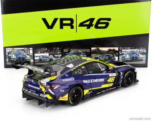 BMW  4-SERIES M4 GT3 TEAM WRT N 46 4h LE CASTELLET 2024 VALENTINO ROSSI - MAXIME MARTIN - RAFFAELE MARCIELLO  BLUE YELLOW BLACK