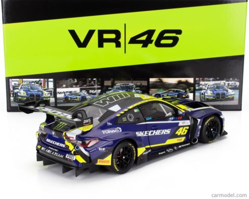 BMW  4-SERIES M4 GT3 TEAM WRT N 46 4h LE CASTELLET 2024 VALENTINO ROSSI - MAXIME MARTIN - RAFFAELE MARCIELLO  BLUE YELLOW BLACK