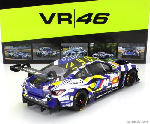 BMW  4-SERIES M4 GT3 TEAM WRT N 46 24h LE MANS 2024 VALENTINO ROSSI - MAXIME MARTIN - AHMAD AL HARTHY  BLUE WHITE BLACK