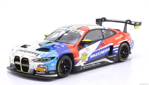 BMW  4-SERIES M4 GT3 TEAM WRT N 46 24h SPA 2024 VALENTINO ROSSI - MAXIME MARTIN - RAFFAELE MARCIELLO  WHITE BLUE RED