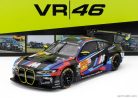 BMW  4-SERIES M4 GT3 TEAM WRT N 46 6h SAU PAULO 2024 VALENTINO ROSSI - MAXIME MARTIN - AHMAD AL HARTHY  BLACK WHITE RED BLUE