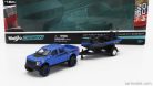 FORD USA  F-150 SVT RAPTOR PICK-UP WITH BASS BOAT AND TRAILER 2021  BLUE BLACK