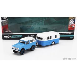 FORD USA  BRONCO WITH ROULOTTE 1966  BLUE WHITE