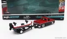 CHEVROLET  CHEVY 1500 PICK-UP WITH BASS BOAT AND TRAILER 1987  RED BLACK