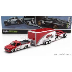  CHEVROLET  454 SS PICK-UP WITH TRAILER CAR TRANSPORTER + PICK-UP 1936  WHITE RED