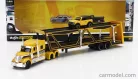 INTERNATIONAL  LONESTAR TRUCK CAR TRANSPORTER WITH FORD BRONCO WILDTRUCK 2021  YELLOW BLACK