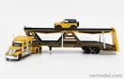 INTERNATIONAL  LONESTAR TRUCK CAR TRANSPORTER WITH FORD BRONCO WILDTRUCK 2021  YELLOW BLACK