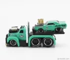 MACK  B-61 FLATBED TRUCK CAR TRANSPORTER 1953 WITH DODGE DART CUSTOM 1968  GREEEN