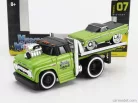 CHEVROLET  C-60 FLATBED CAR TRANSPORTER 1966 WITH CHEVROLET EL CAMINO PICK-UP CUSTOM 1959  LIGHT GREEN MET