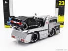 FORD USA  C600 FLATBED TRUCK CAR TRANSPORTER WITH MUSTANG SVT COBRA COUPE TOYO TIRES CUSTOM 1993  SILVER BLACK