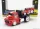 FORD USA  COE FLATBED TRUCK CAR TRANSPORTER WITH SHELBY DAYTONA COUPE N 59 CUSTOM 1965  RED WHITE