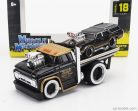 CHEVROLET  C-60 FLATBED CAR TRANSPORTER 1966 WITH OLDSMOBILE VISTA CRUISER CUSTOM 1970  BLACK GOLD