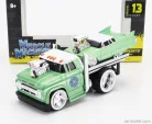CHEVROLET  C-60 FLATBED CAR TRANSPORTER 1966 WITH CADILLAC CUSTOM 1961  LIGHT GREEN MET