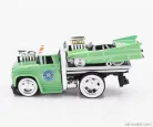 CHEVROLET  C-60 FLATBED CAR TRANSPORTER 1966 WITH CADILLAC CUSTOM 1961  LIGHT GREEN MET