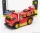 TRUCK  JDM FLATBED TRUCK CAR TRANSPORTER WITH PORSCHE 911 993 RWB CUSTOM 1996  RED YELLOW