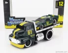 FORD USA  COE FLATBED TRUCK CAR TRANSPORTER 1965 WITH GT40 N 61 CUSTOM 1966  GREEN MET YELLOW
