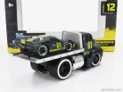 FORD USA  COE FLATBED TRUCK CAR TRANSPORTER 1965 WITH GT40 N 61 CUSTOM 1966  GREEN MET YELLOW