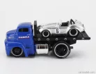 FORD USA  COE FLATBED TRUCK CAR TRANSPORTER 1965 WITH SHELBY COBRA N 6 CUSTOM 1964  BLUE SILVER