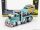 MACK  B-61 FLATBED TRUCK CAR TRANSPORTER WITH FORD WOODY CUSTOM 1950  VERY LIGHT GREEN