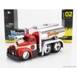   MACK  B-61 TANKER TRUCK GASOLINE 3-ASSI CUSTOM 1953  RED SILVER