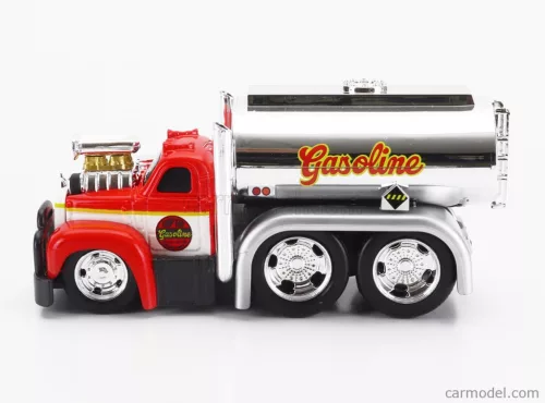 MACK  B-61 TANKER TRUCK GASOLINE 3-ASSI CUSTOM 1953  RED SILVER