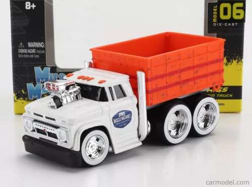 CHEVROLET  C-60 GRAIN TRUCK 3-ASSI CUSTOM 1966  WHITE ORANGE