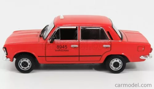POLSKI FIAT  125P TAXI 8945 WARSZAWA 1969  RED