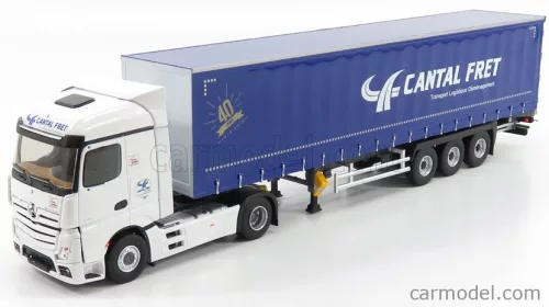 MERCEDES BENZ  ACTROS 2 1845 STREAMSPACE TRUCK CANTAL FRET TRANSPORTS 2016  WHITE BLUE