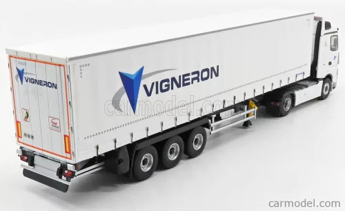 MERCEDES BENZ  ACTROS 2 1845 TRUCK VIGNERON TRANSPORTS TELONATO 2018  WHITE