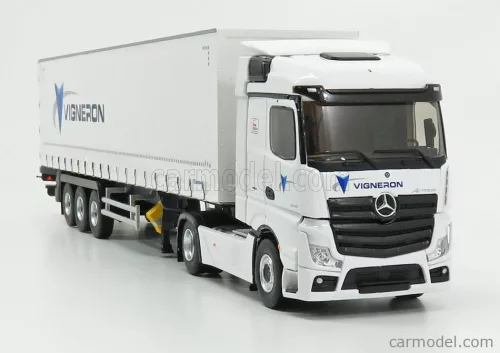 MERCEDES BENZ  ACTROS 2 1845 TRUCK VIGNERON TRANSPORTS TELONATO 2018  WHITE