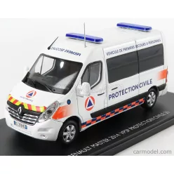   RENAULT  MASTER VAN AMBULANCE PROTECTION CIVILE VEHICULE DE PREMIERS SECOURS A PERSONNE VPSP 2014  WHITE ORANGE BLUE