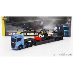   SCANIA  S770 V8 TRUCK PIANALE TRASPORTO 5600 TOOLCAT PICK-UP SPAZZANEVE SNOWPLOW  BLUE BLACK WHITE