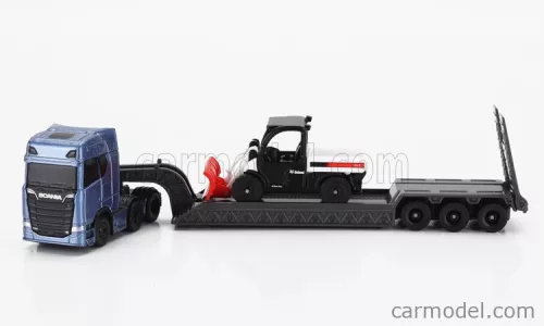 SCANIA  S770 V8 TRUCK PIANALE TRASPORTO 5600 TOOLCAT PICK-UP SPAZZANEVE SNOWPLOW  BLUE BLACK WHITE