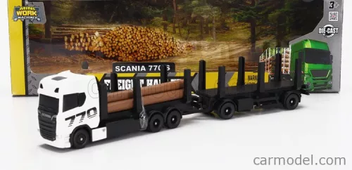 SCANIA  S770 V8 TRUCK TRASPORTO TRONCHI 2021  WHITE BLACK