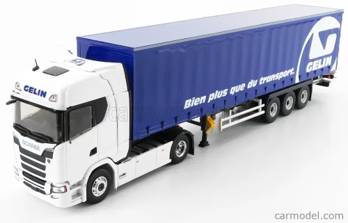 SCANIA  S500 TRUCK TELONATO GELIN TRANSPORTS 2016  WHITE BLUE