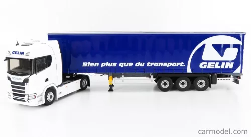 SCANIA  S500 TRUCK TELONATO GELIN TRANSPORTS 2016  WHITE BLUE