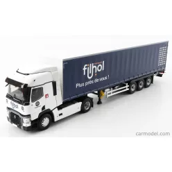   RENAULT  T460 TRUCK TELONATO FILHOL TRANSPORTS 2016  WHITE BLUE