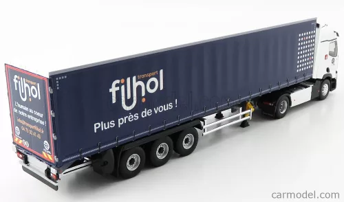 RENAULT  T460 TRUCK TELONATO FILHOL TRANSPORTS 2016  WHITE BLUE