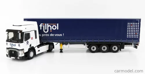 RENAULT  T460 TRUCK TELONATO FILHOL TRANSPORTS 2016  WHITE BLUE
