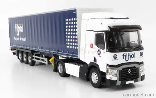 RENAULT  T460 TRUCK TELONATO FILHOL TRANSPORTS 2016  WHITE BLUE