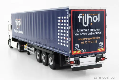 RENAULT  T460 TRUCK TELONATO FILHOL TRANSPORTS 2016  WHITE BLUE