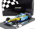 RENAULT  F1  R25 TEAM RENAULT F1 N 5 WORLD CHAMPION 2nd BELGIUM GP 2005 FERNANDO ALONSO  LIGHT BLUE YELLOW