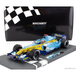   RENAULT  F1  R25 TEAM RENAULT F1 N 5 WORLD CHAMPION 2nd BELGIUM GP 2005 FERNANDO ALONSO  LIGHT BLUE YELLOW