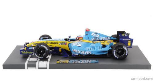 RENAULT  F1 R25 TEAM RENAULT F1 N 1 WORLD CHAMPION 3rd BRAZIL GP 2005 FERNANDO ALONSO  LIGHT BLUE YELLOW